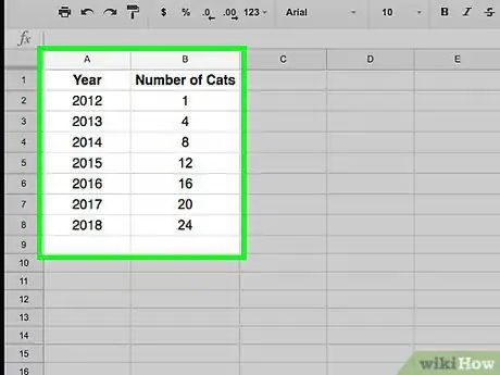 Imagen titulada Create a Graph Using a Spreadsheet Step 13