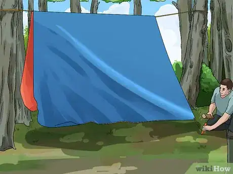 Imagen titulada Build a Tarp Shelter Step 7