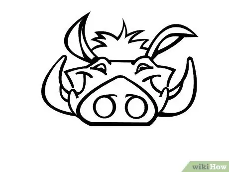 Imagen titulada Draw Pumbaa from the Lion King Step 9