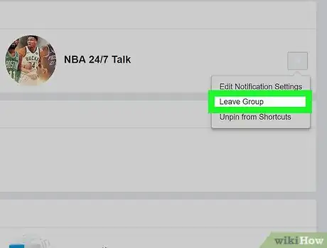 Imagen titulada Leave a Facebook Group Step 12