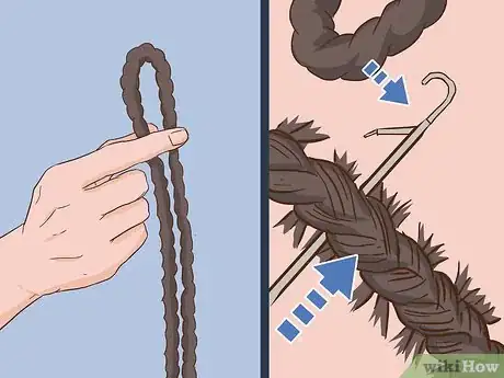 Imagen titulada Add Hair to Braids Step 12