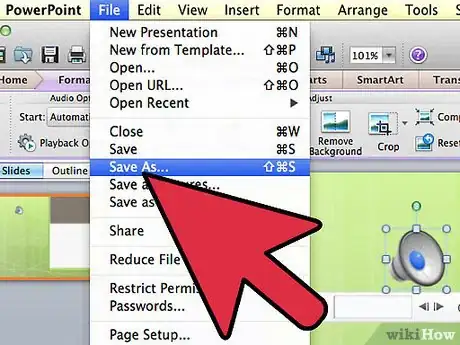 Imagen titulada Make a PowerPoint Presentation That Includes Audio and Video Files Step 8