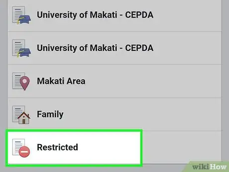 Imagen titulada Add Someone to a Restricted List on Facebook Step 5