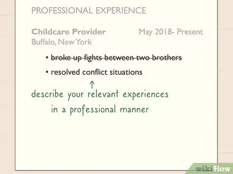 Imagen titulada Put Babysitting on a Resume Step 4