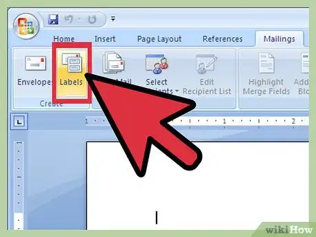 Imagen titulada Create Labels Using Microsoft Word 2007 Step 2