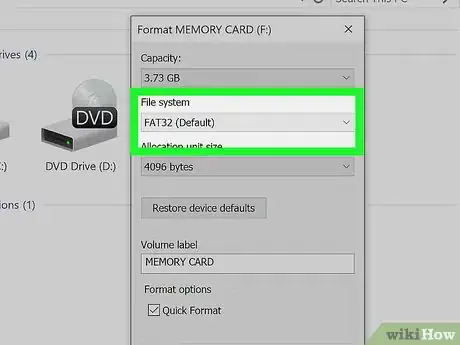 Imagen titulada Format a Memory Card Step 9