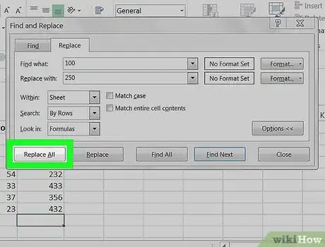 Imagen titulada Find and Replace on Excel on PC or Mac Step 9