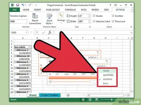 Imagen titulada Create a Timeline in Excel Step 11