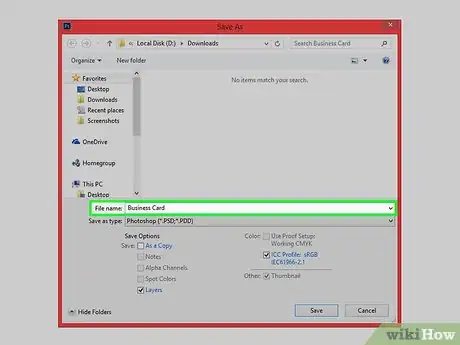 Imagen titulada Create a Custom Business Card Using Photoshop Step 13
