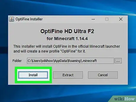 Imagen titulada Install the OptiFine Mod for Minecraft Step 16