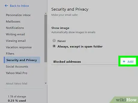 Imagen titulada Block Spam on Yahoo! Mail Step 21