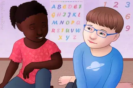 Imagen titulada Child Talks to Friend with Down Syndrome.png