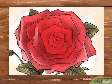 Imagen titulada Draw a Rose Step 10