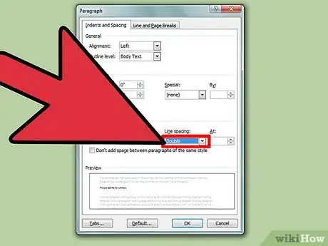 Imagen titulada Double Space in Word 2007 Step 6