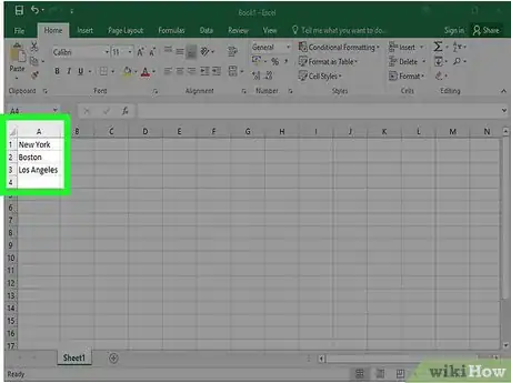 Imagen titulada Create a Drop Down List in Excel Step 2