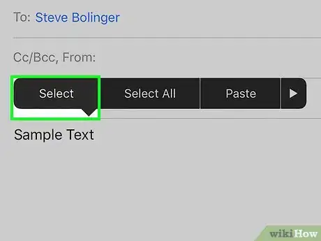 Imagen titulada Embolden, Italicize, and Underline Email Text with iOS Step 2