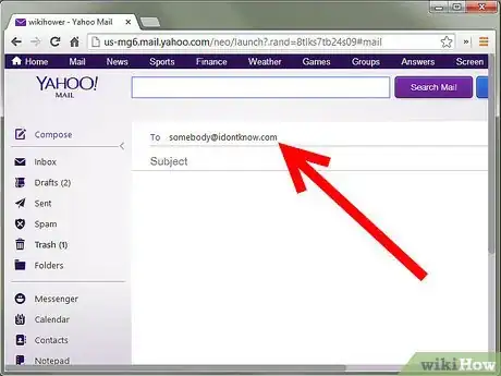Imagen titulada Send an Email from Yahoo! Emailing Site Step 3