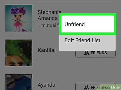 Imagen titulada Edit Your Friends List on the Facebook App on Android Step 13