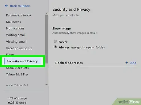 Imagen titulada Block Spam on Yahoo! Mail Step 20