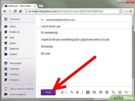 Imagen titulada Send an Email from Yahoo! Emailing Site Step 6