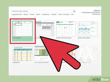 Imagen titulada Create a Simple Checkbook Register With Microsoft Excel Step 2