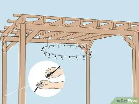 Imagen titulada Hang Pergola Lights Step 14