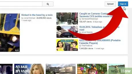 Imagen titulada Check and Manage Your Uploaded Videos on YouTube Step 1