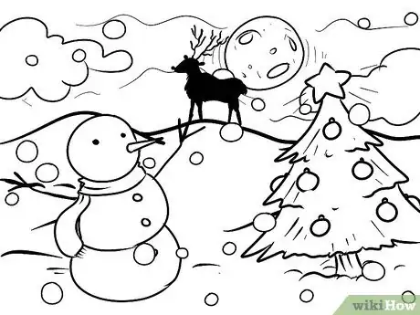 Imagen titulada Draw a Christmas Landscape Step 11