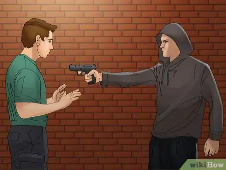 Imagen titulada Disarm a Criminal with a Handgun Step 1