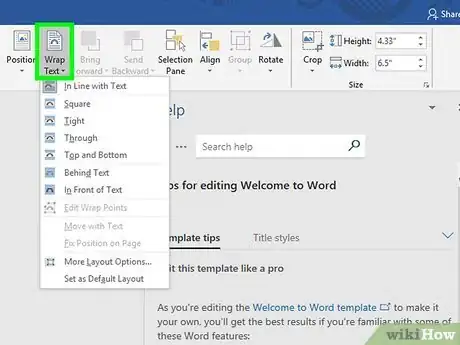 Imagen titulada Wrap Text in Word Step 9