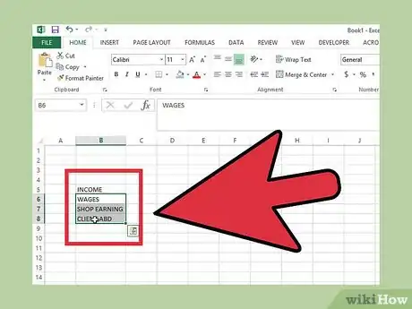 Imagen titulada Create a Simple Checkbook Register With Microsoft Excel Step 17