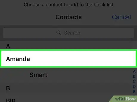 Imagen titulada Block a Contact on iPhone Step 5