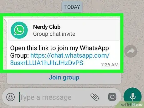 Imagen titulada Join a Group on WhatsApp on Android Step 2
