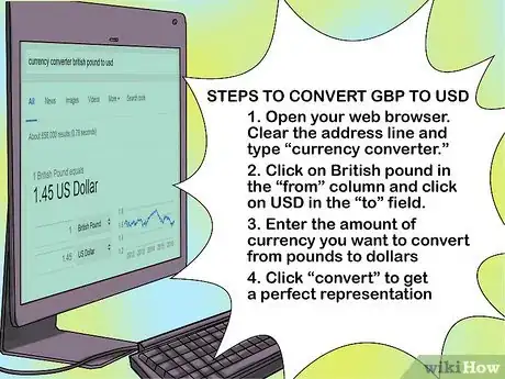 Imagen titulada Convert the British Pound to Dollars Step 3