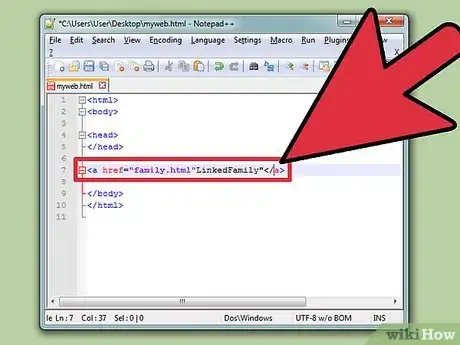 Imagen titulada Create a Link With Simple HTML Programming Step 5