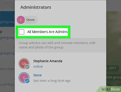 Imagen titulada Remove an Admin on Telegram on PC or Mac Step 6