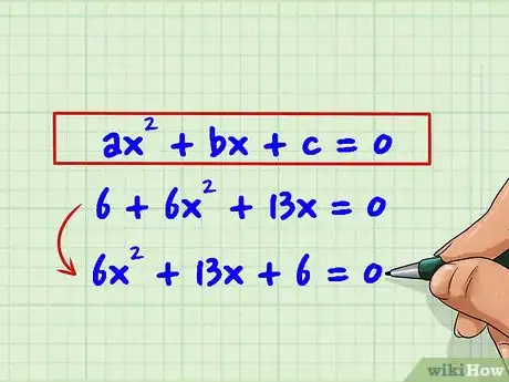 Imagen titulada Factor Second Degree Polynomials (Quadratic Equations) Step 1