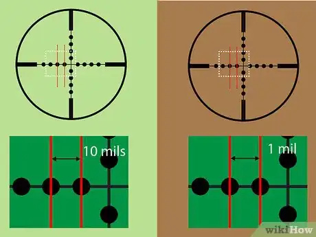 Imagen titulada Calculate Distances With a Mil Dot Rifle Scope Step 1