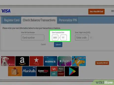 Imagen titulada Check Your Visa Gift Card Balance Step 4