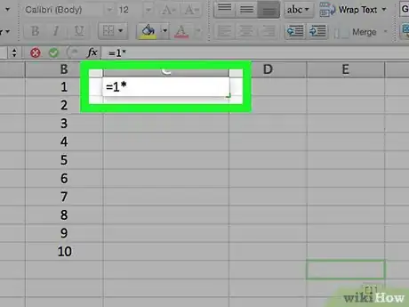 Imagen titulada Multiply in Excel Step 5