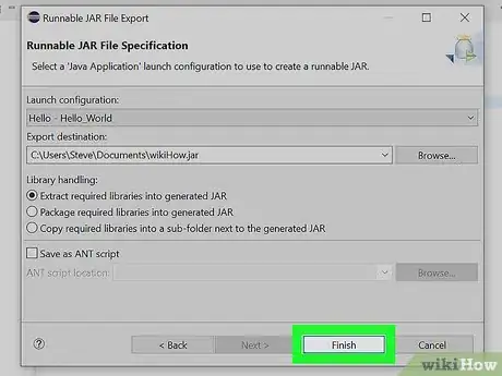 Imagen titulada Create an Executable File from Eclipse Step 8