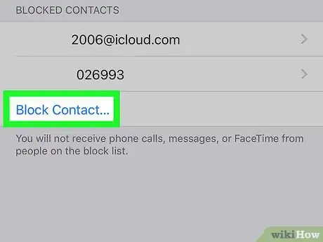 Imagen titulada See Blocked Contacts on iPhone Step 4