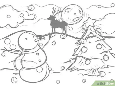 Imagen titulada Draw a Christmas Landscape Step 10