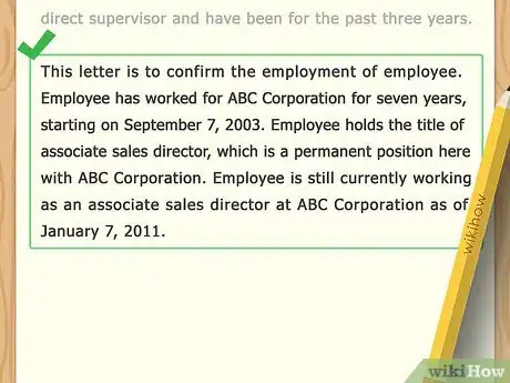 Imagen titulada Write a Letter for Proof of Employment Step 7