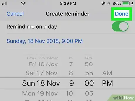 Imagen titulada Set a Reminder on an iPhone Step 11