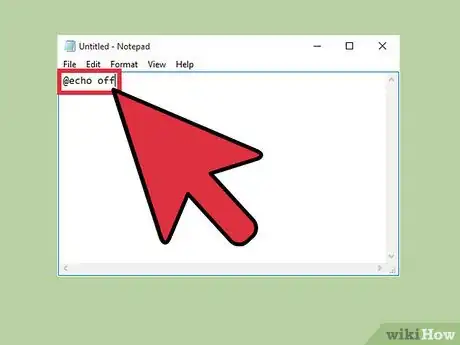 Imagen titulada Crash Your Computer Using a Batch File Step 2