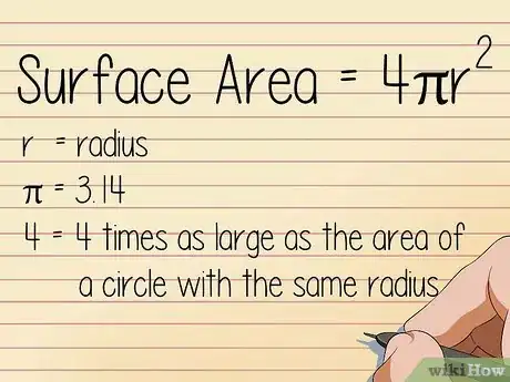 Imagen titulada Find the Surface Area of a Sphere Step 1