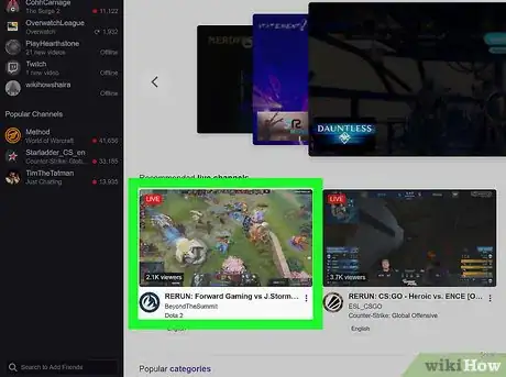 Imagen titulada Follow a Streamer on Twitch Step 6