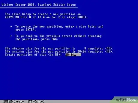 Imagen titulada Install Windows Server 2003 Step 3