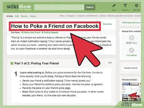 Imagen titulada Poke a Friend on Facebook Step 1